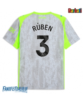Manchester City Ruben Dias #3 Tricou Fotbal Replică 2025-26 Barbati Treilea